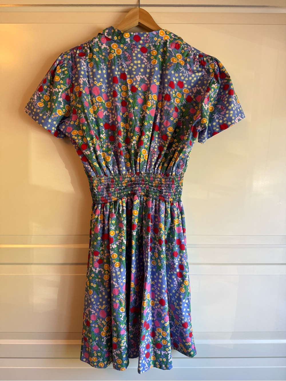 Nooworks New Vintage-Inspired Purple Floral Fit & Flare Dress - Picture 5 of 5